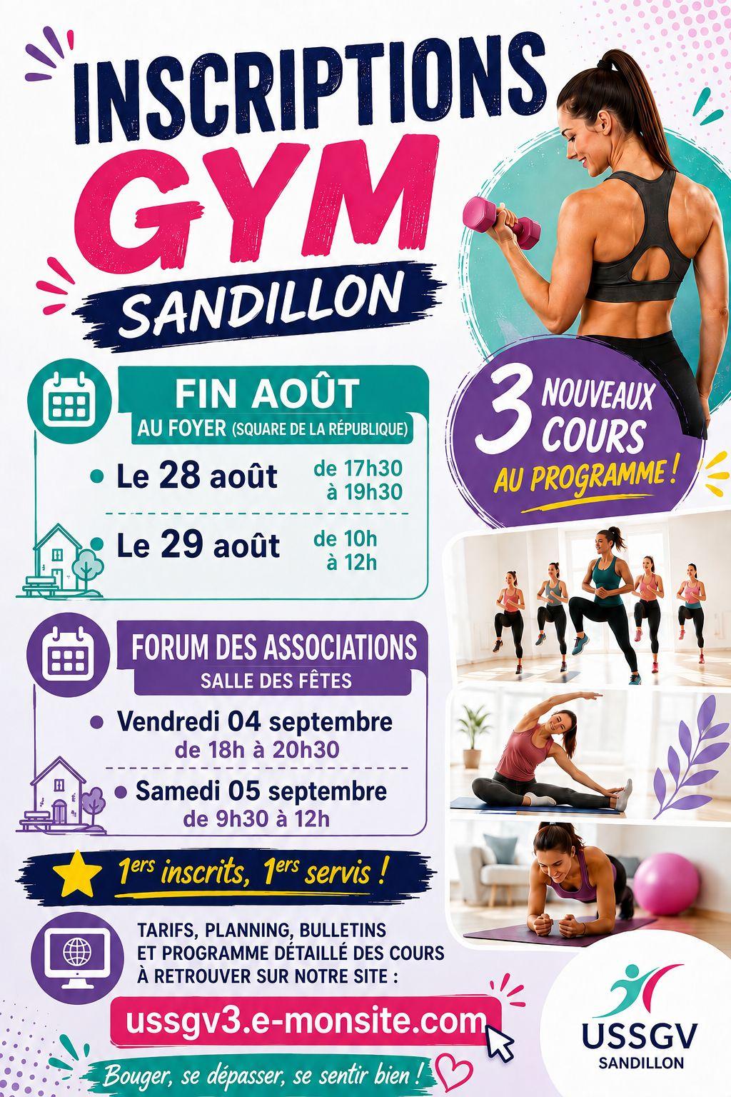 Inscriptions aout et forum